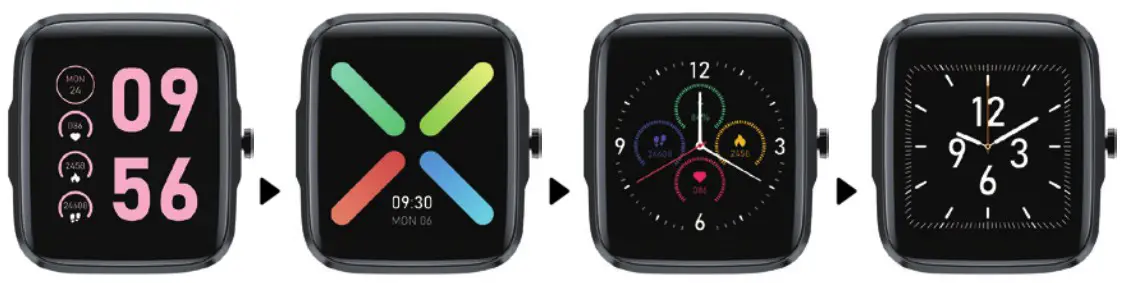 MIXX F2 Colour Multi Touch SmartWatch - CHANGE THE WATCH FACE