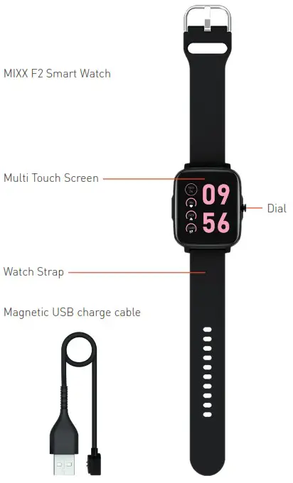 MIXX F2 Colour Multi Touch SmartWatch - LET’S CHECK