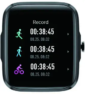 MIXX F2 Colour Multi Touch SmartWatch - SPORTS RECORDS
