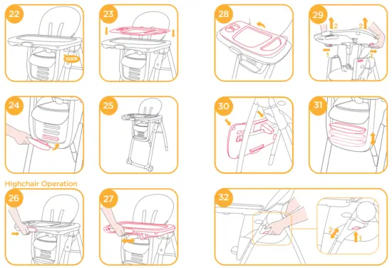 joie High Chair Multiply 6in1 - fig2