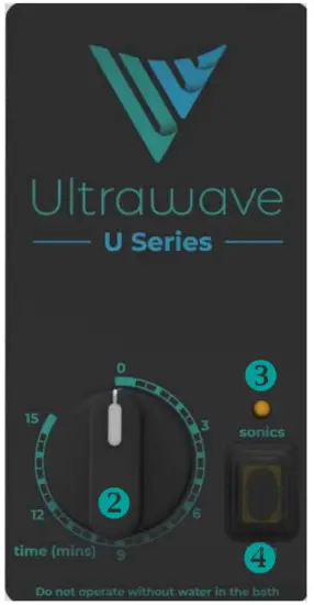 Ultrawave U100H U Series Ultrasonic Cleaning Bath - Controls2