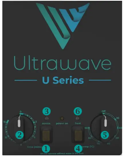 Ultrawave U100H U Series Ultrasonic Cleaning Bath - Controls3