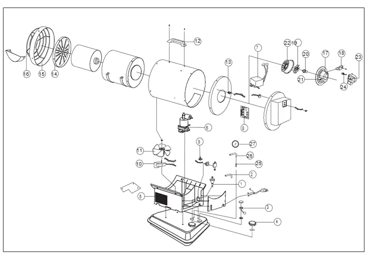 MASTER MH-80-OFR BTU Radiant Kerosene Heater 19