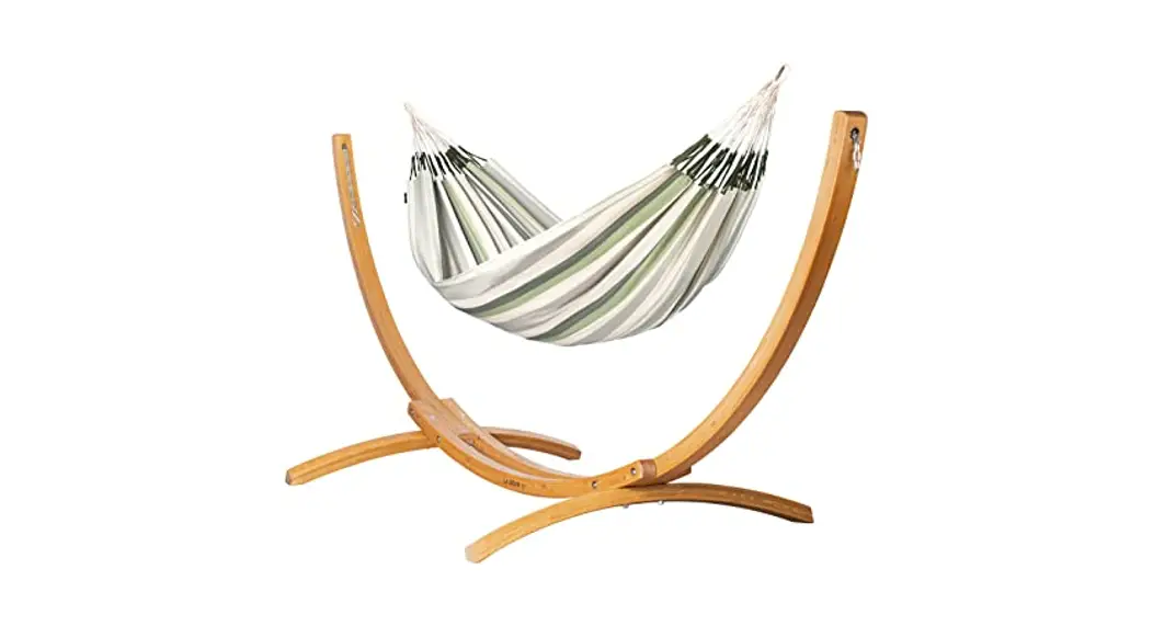 Vonhaus 2500195 1 Person Striped Cotton Hammock With Stand Instructions