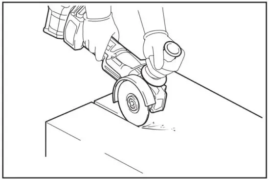 FIG 35 operation with diamond wheel