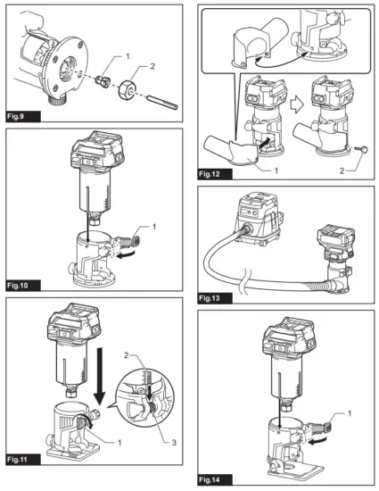 makita RT001G Cordless Trimmer - fig 1