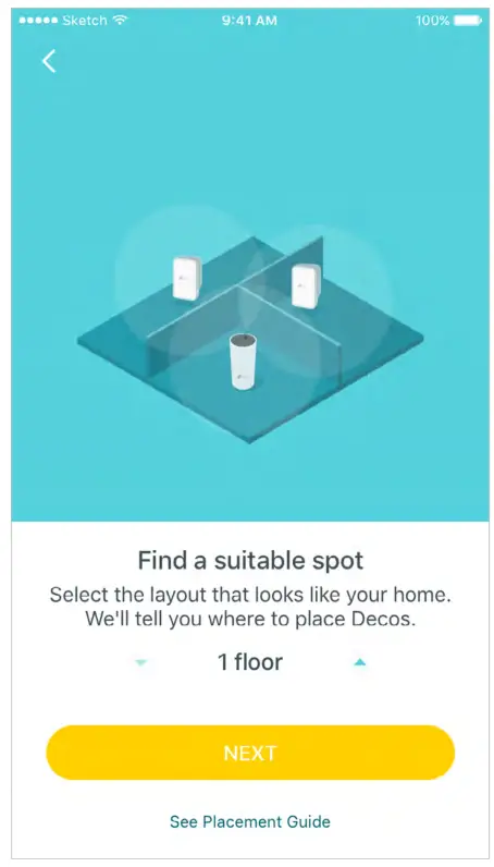 tp-link AC1200 Whole Home Mesh Wi-Fi Add-On Unit --- Find a suitable spot