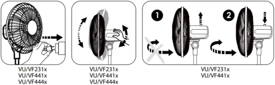 Rowenta VU4440F0 Essential Cooling Fan - FIG 1