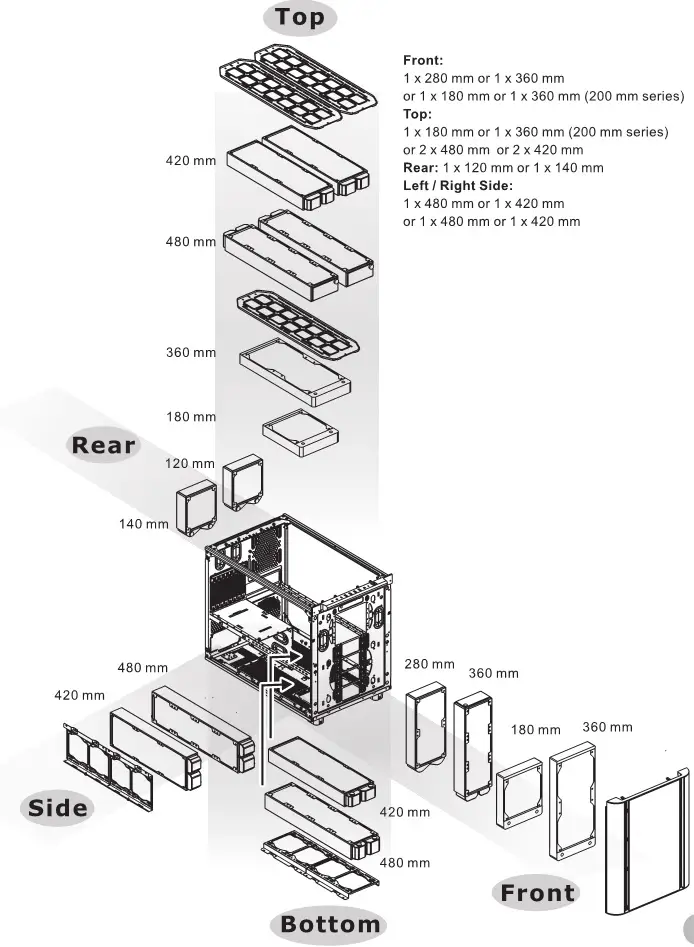Thermaltake Cube Chassis - Liquid Cooling Installation