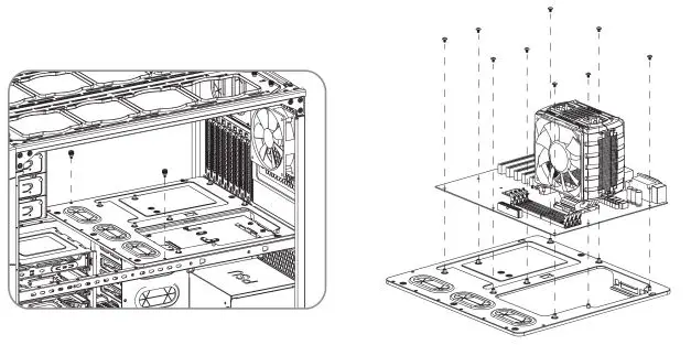 Thermaltake Cube Chassis - Motherboard Installation