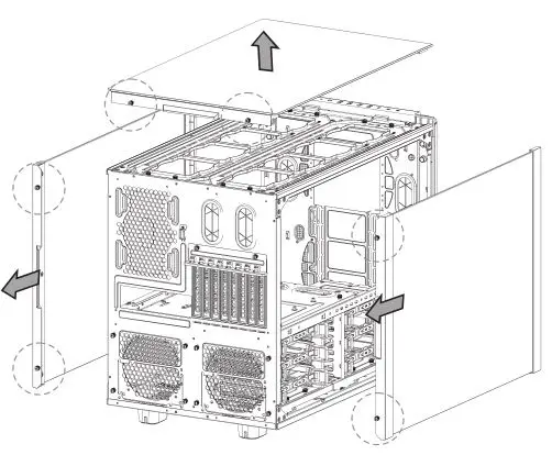 Thermaltake Cube Chassis - Side Panels Disassembly