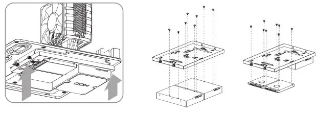 Thermaltake Cube Chassis - Type C2- M or B Tray Installation (Without HDD Tray)