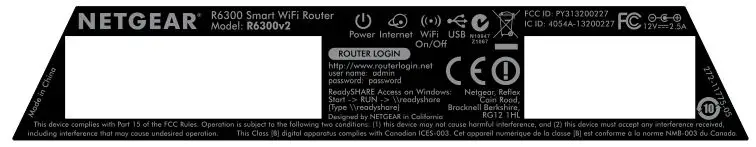 AC1750 Smart WiFi Router R6300v2 - Preset Wireless Security