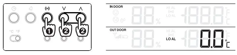 nylex Digital Weatherstation PRO User Manual - To set the HI LO alert