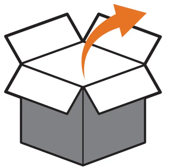 Open shipping carton