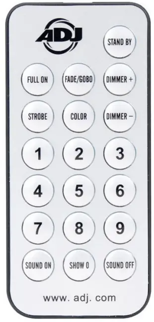 ADJ GOB314 Gobo Projector IR Projection Lighting Effect Projector - remote