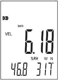 PCE HWA 30 Anemometer - Setting the flow unit