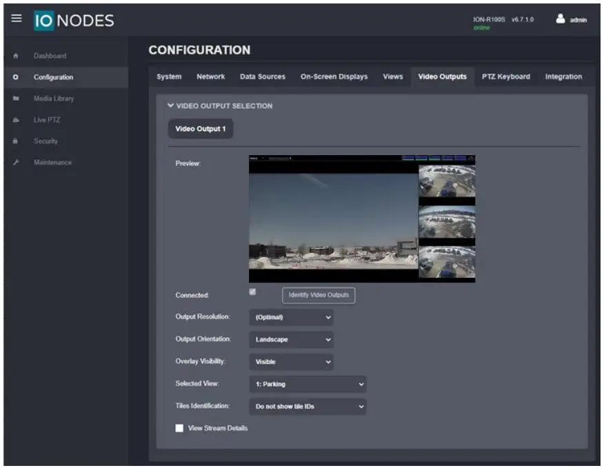 Viewing the Secure Display Station Video Output