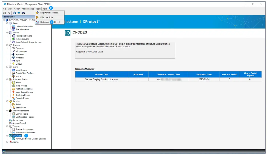Configuring the plug-in