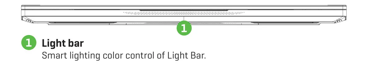 MONSTER 2724562403700 Tulpar T5 Gaming Laptop - Front Side Vtiew