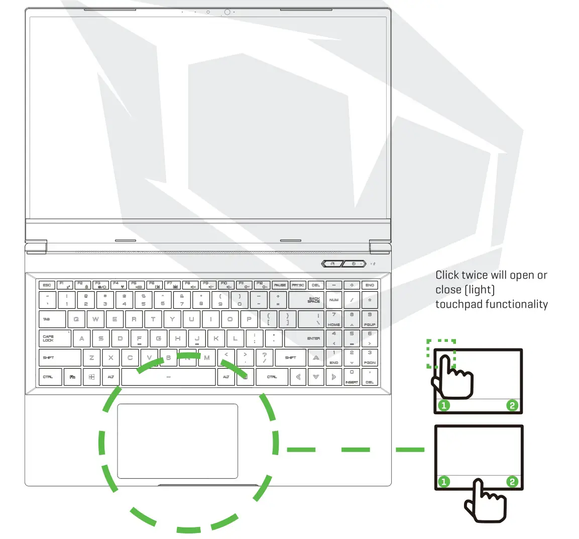 MONSTER 2724562403700 Tulpar T5 Gaming Laptop - Using The Touchpad Clickpad