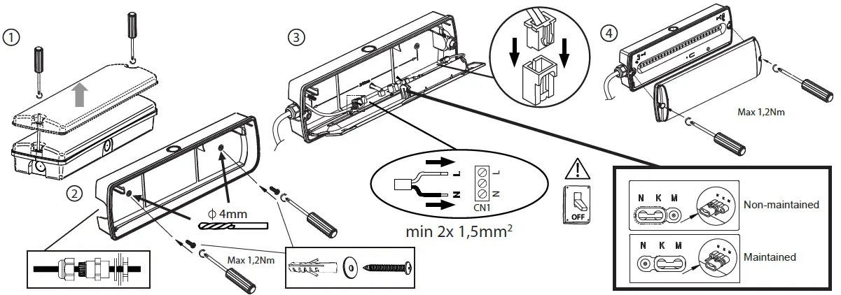 BEMKO C93-GLR-3ZP-MT3H Galer Surface Emergency fig 1