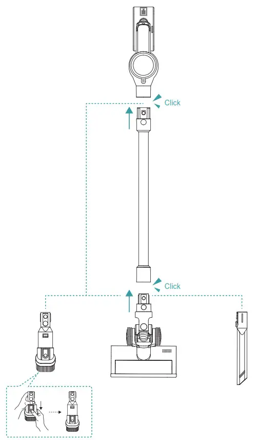 SEAMOY Cordless Vacuum Cleaner S7 - ASSEMBLY