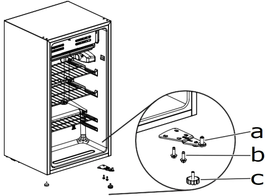 Midea MRM33S4AWWC Mini Compact Refrigerator 11