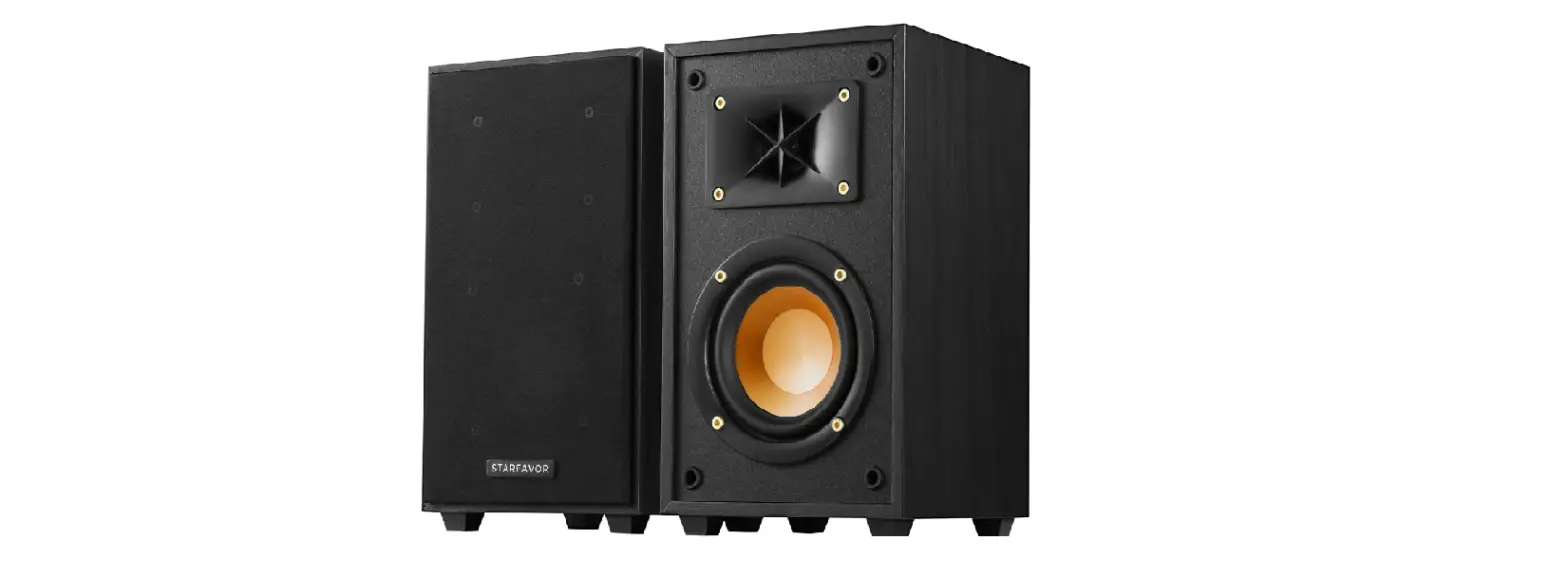 Passive Bookshelf Speakers Pair, Starfavor 2-way Home Stereo Complete Features Passive Bookshelf Speakers Pair, Starfavor 2-way Home Stereo Complete Features