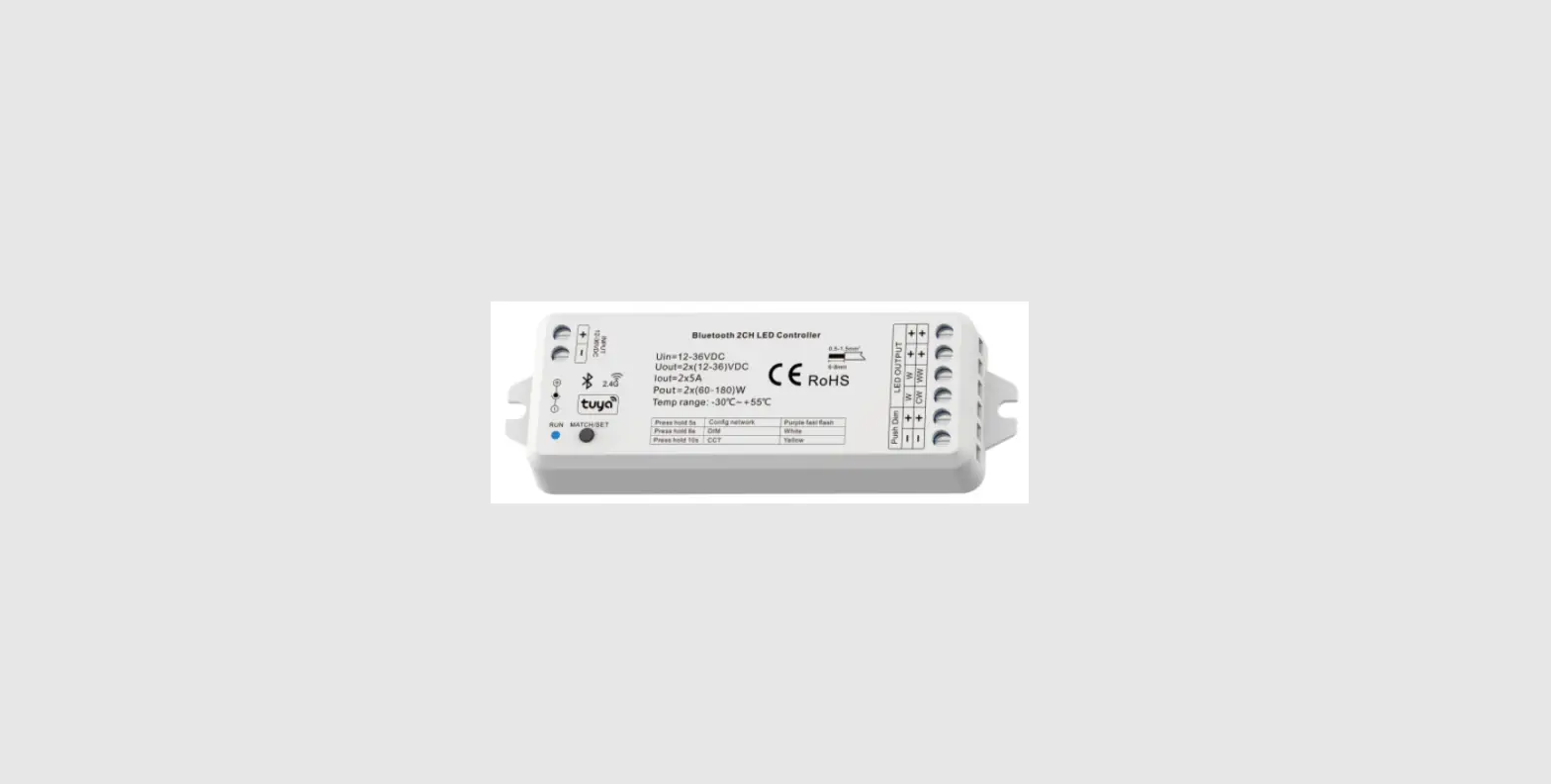 Optonica Sku-6384 2ch Led Bluetooth Rf Controller User Manual