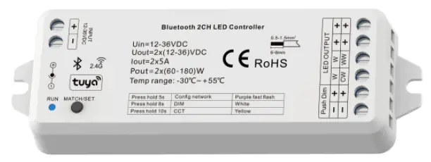 optonica-SKU-6384-2CH-LED-Bluetooth-RF-Controller-PRODUCT