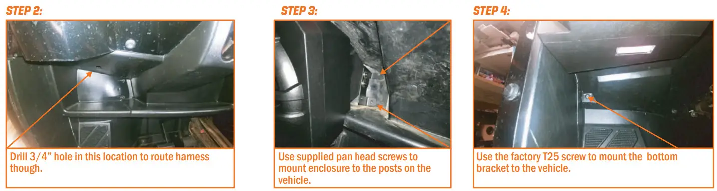 MEMPHIS AUDIO RNGR65FE Polaris Ranger OEM Direct Fit Front Speaker Enclosures - Figure 1