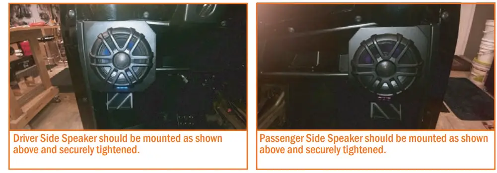 MEMPHIS AUDIO RNGR65FE Polaris Ranger OEM Direct Fit Front Speaker Enclosures - Figure 3