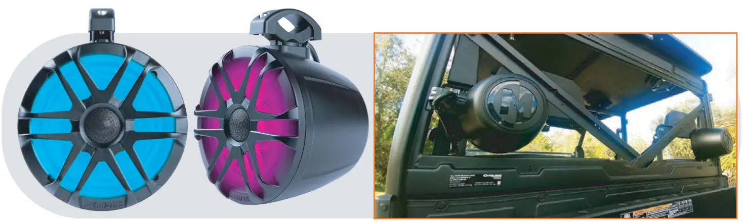 MEMPHIS AUDIO RNGR65FE Polaris Ranger OEM Direct Fit Front Speaker Enclosures - Figure 5