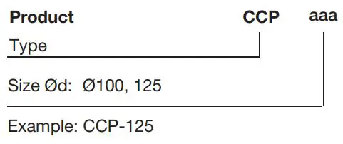 Lindab CCP Theatre Diffuser Instruction Manual - Order code