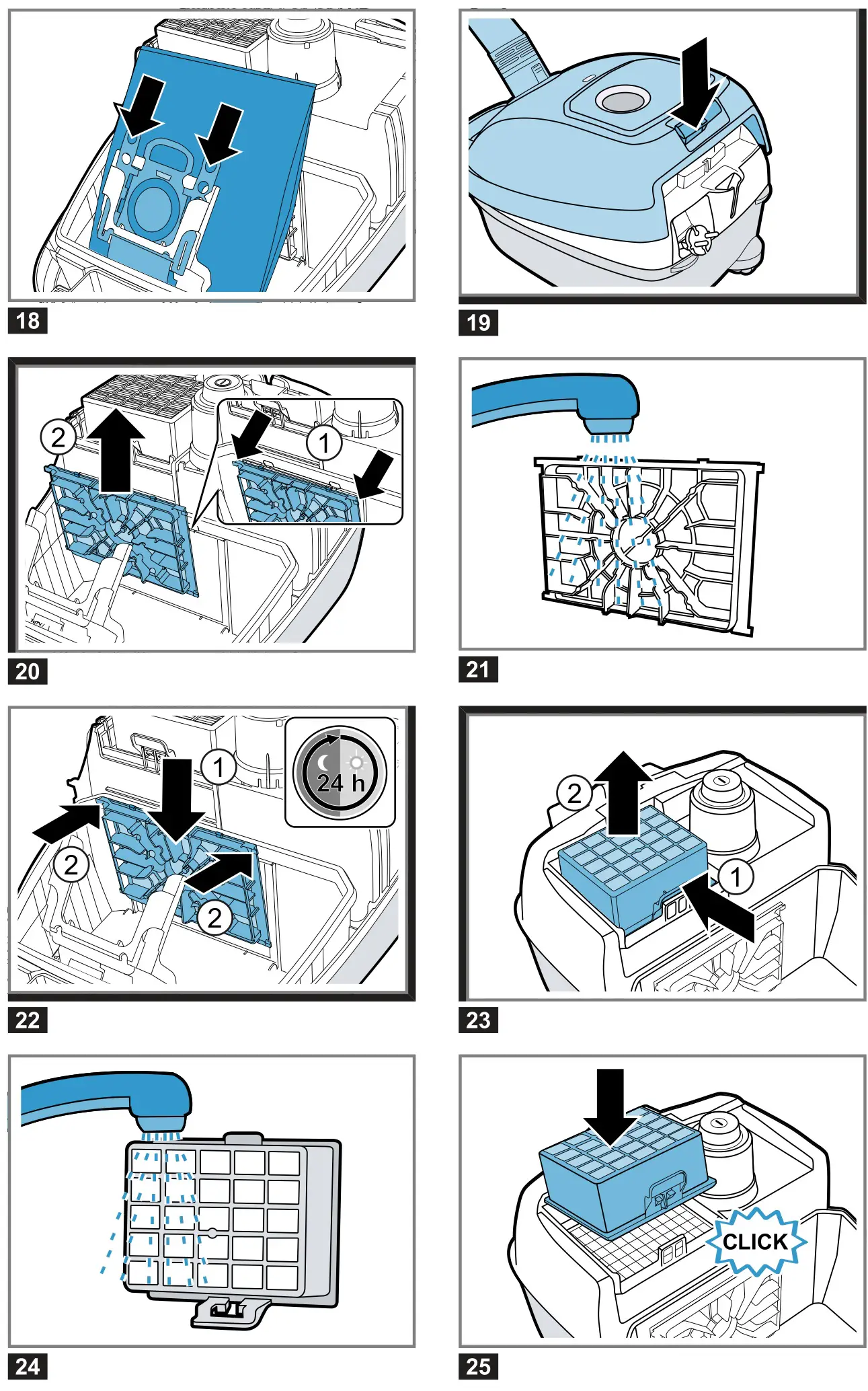 BOSCH BGL6 Bagged Vacuum Cleaner - figure 18-25
