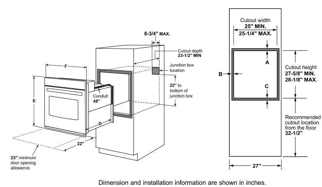 GE-Appliances-JKS5000DNBB-27-Inch-Built-In-Single-Electric-Convection-Wall-Oven-FIG-2