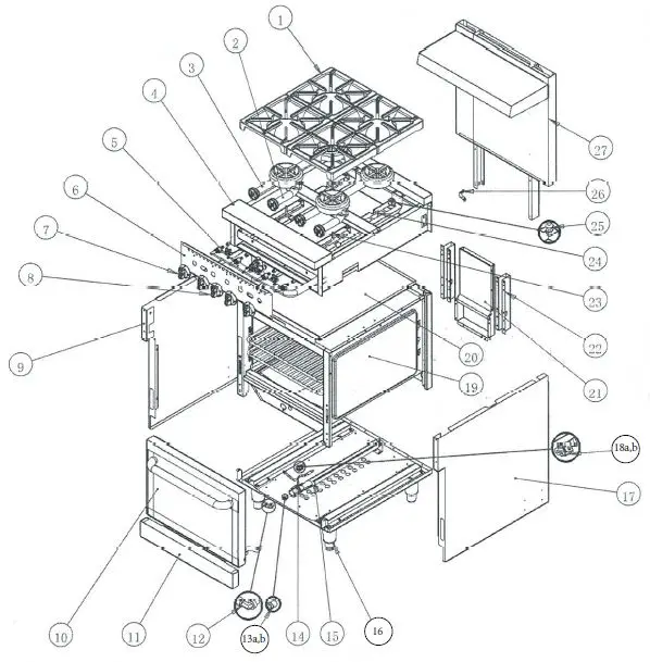 MAINSTREET-EQUIPMENT-541E24L-Liquid-Propane-4-Burner-24-Inch-Range-fig-1