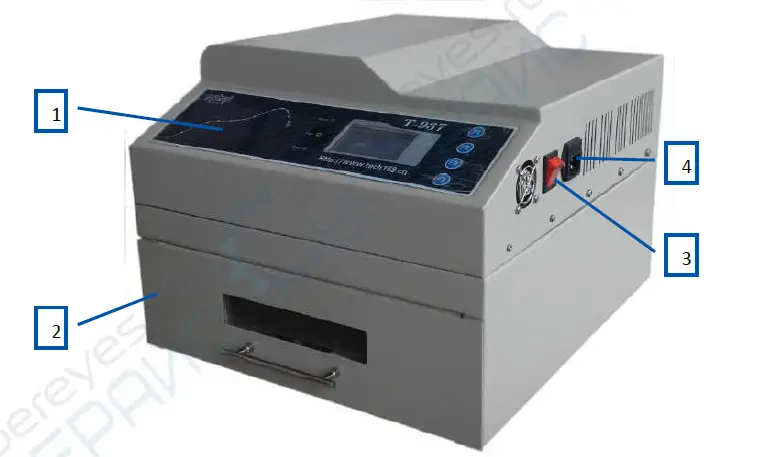 puhui T-937 Lead Free Reflow Oven fig 1