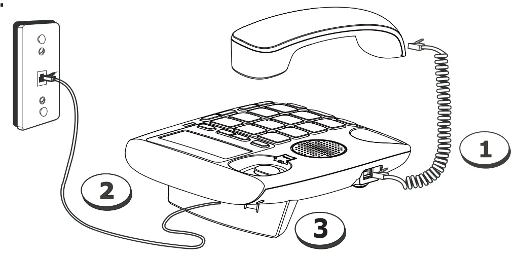 alcatel TMAX 20 Elderly Friendly Big Button Audio Boost Phone - phone button 1