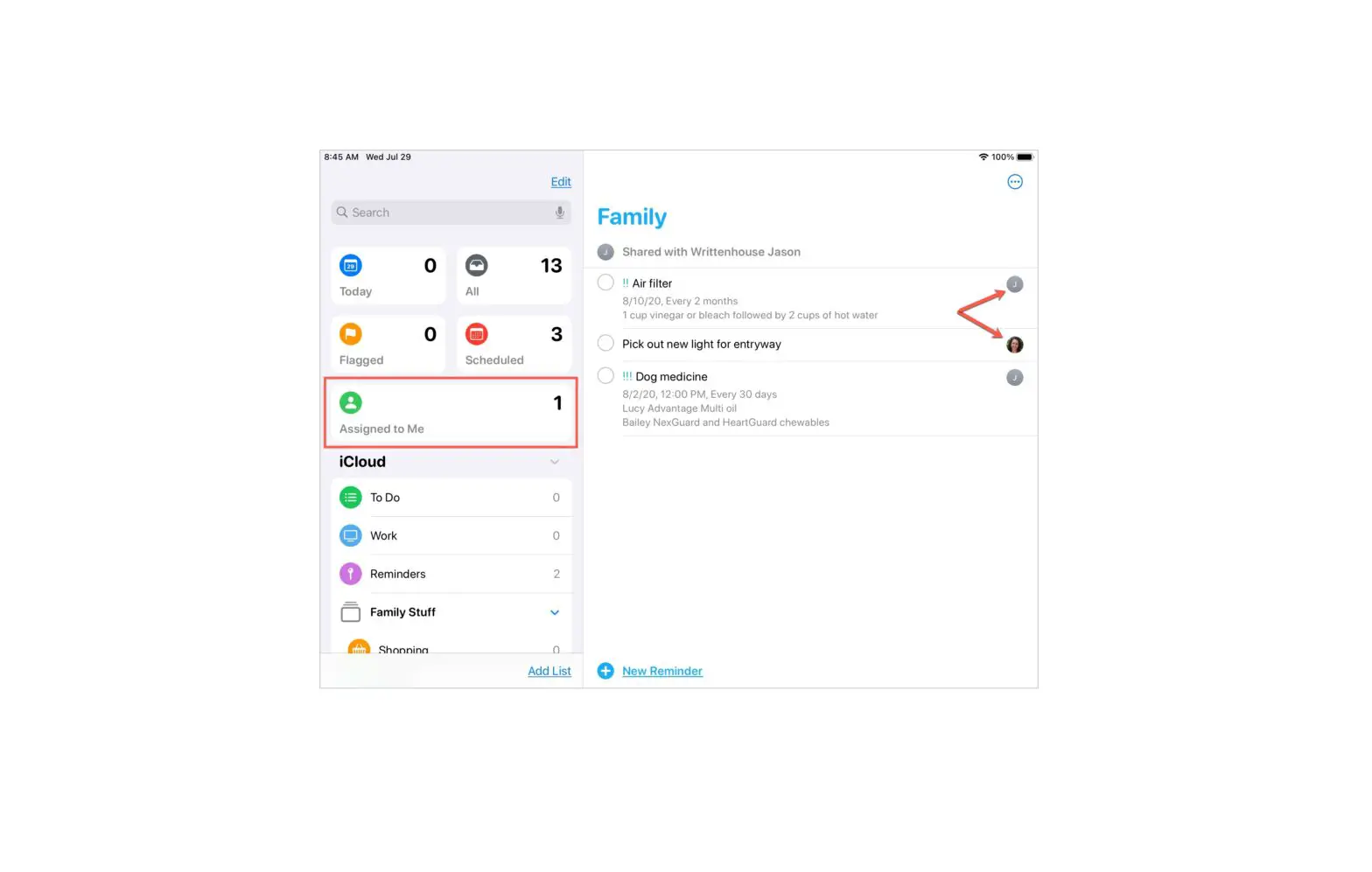Share And Assign Reminders On Ipad Share And Assign Reminders On Ipad
