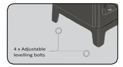 F2 FIRES Vue Portrait 5kW Multi Fuel Free Standing - figure 9