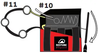 RESTUBE Lifeguard Self Inflating Rescue Buoy - Fig 15