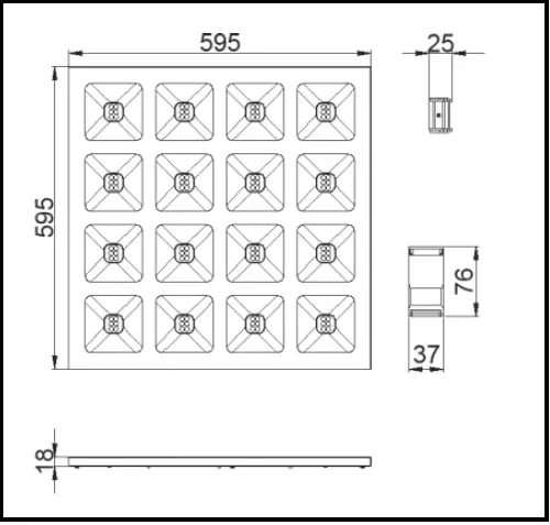 resistex Ydile Surface Mounted Light Fixture FIG 1