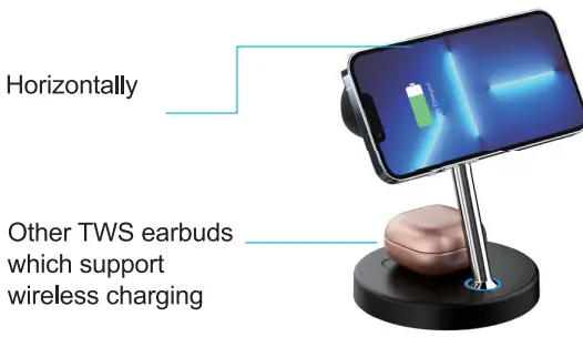 LASER PW-3IN1BK 3-IN-1 Magnetic Charging Station for Apple-fig6