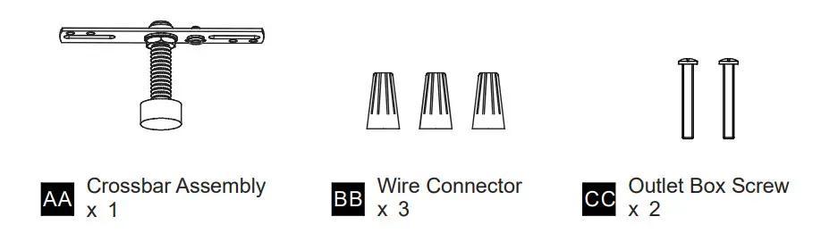 QUOIZEL Ojai 5-Light Matte Black Linear Chandelier with Glass Shades - HARDWARE