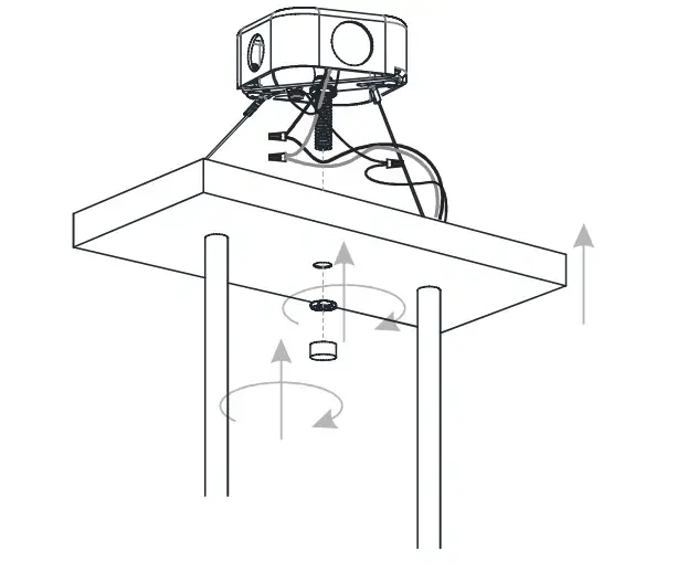 QUOIZEL Ojai 5-Light Matte Black Linear Chandelier with Glass Shades - INSTALLATION 6