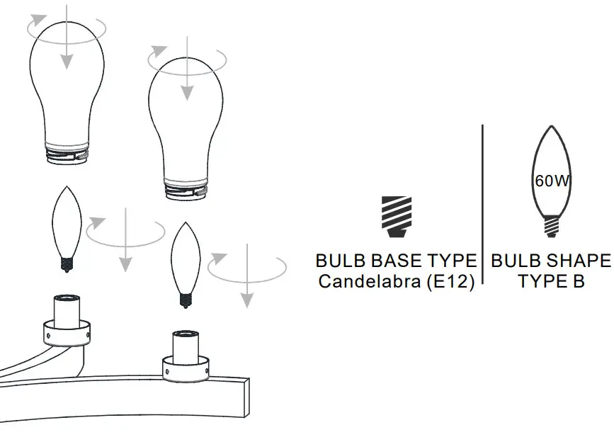 QUOIZEL Ojai 5-Light Matte Black Linear Chandelier with Glass Shades - INSTALLATION 7