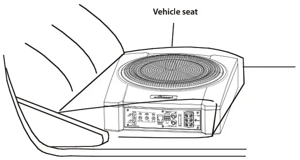 Lanzar SBA10A 10 Inch 900 Watts Low-Profile Active Amplified Car Audio Subwoofer System - 2