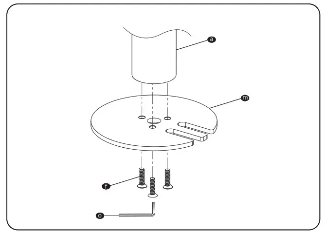 WALI M001 Single Monitor Desk Mount - Clamp Installation 3